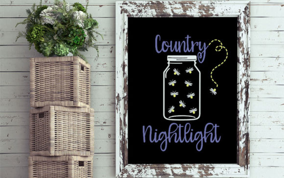 Country Nightlight: Graphics for Crafts and Content