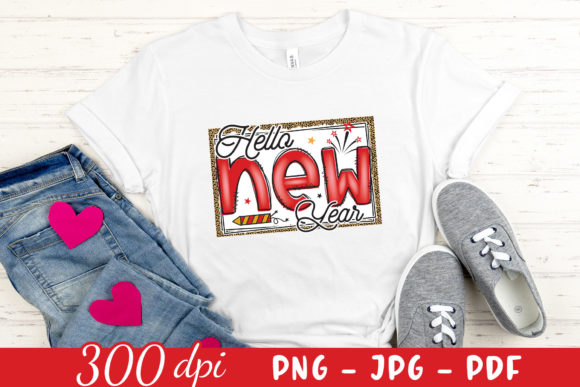 Hello New Year Graphics for Crafts