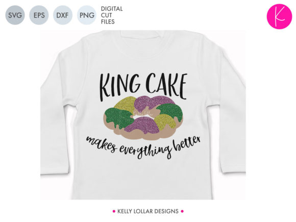 King Cake Graphics for Crafts & Content