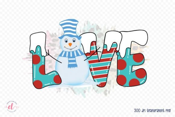 Love PNG Winter Sublimation Design: Graphics for Crafts & Content