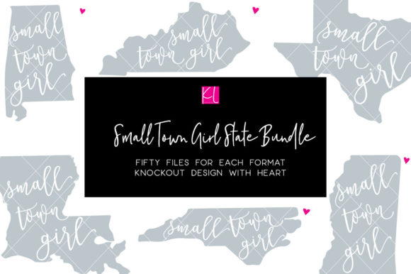 Small Town Girl USA State Bundle: Graphics for Crafts & Content