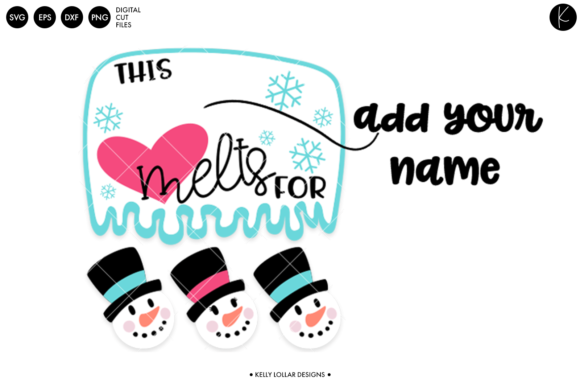 Snowman Grandkids Template: Graphics for Crafts & Local Branding