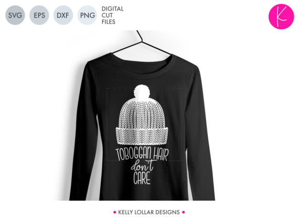 Toboggan Hair Don’t Care Graphics for Crafts